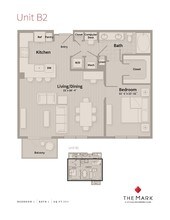 Unit B2 619 floor plan